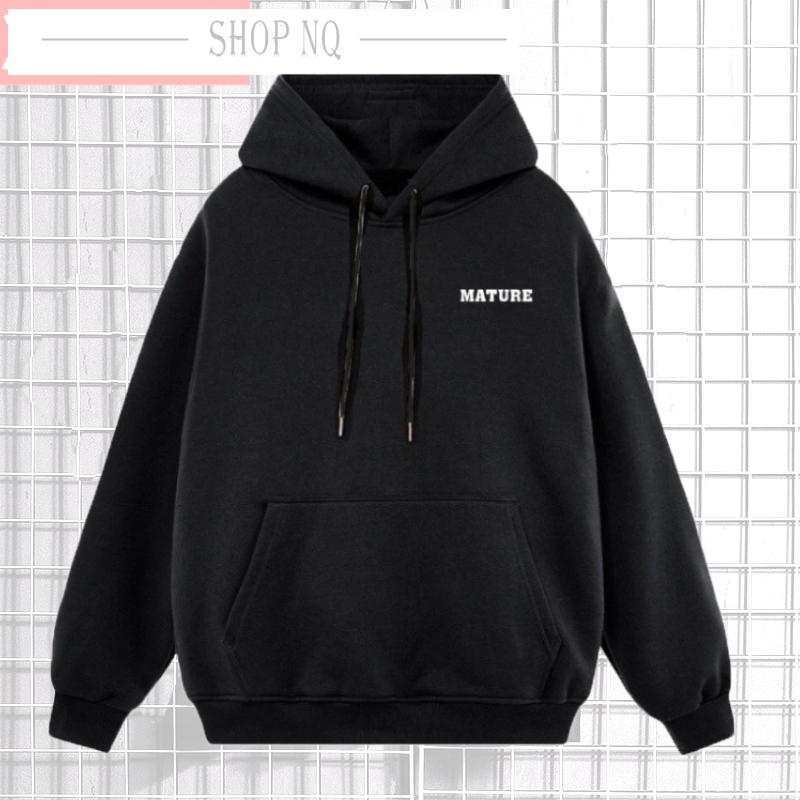Áo hoodie nam nữ form rộng basic MATUHE nỉ bông unisex nam nữ siêu dày, Áo khoác nỷ phong cách Hàn Quốc