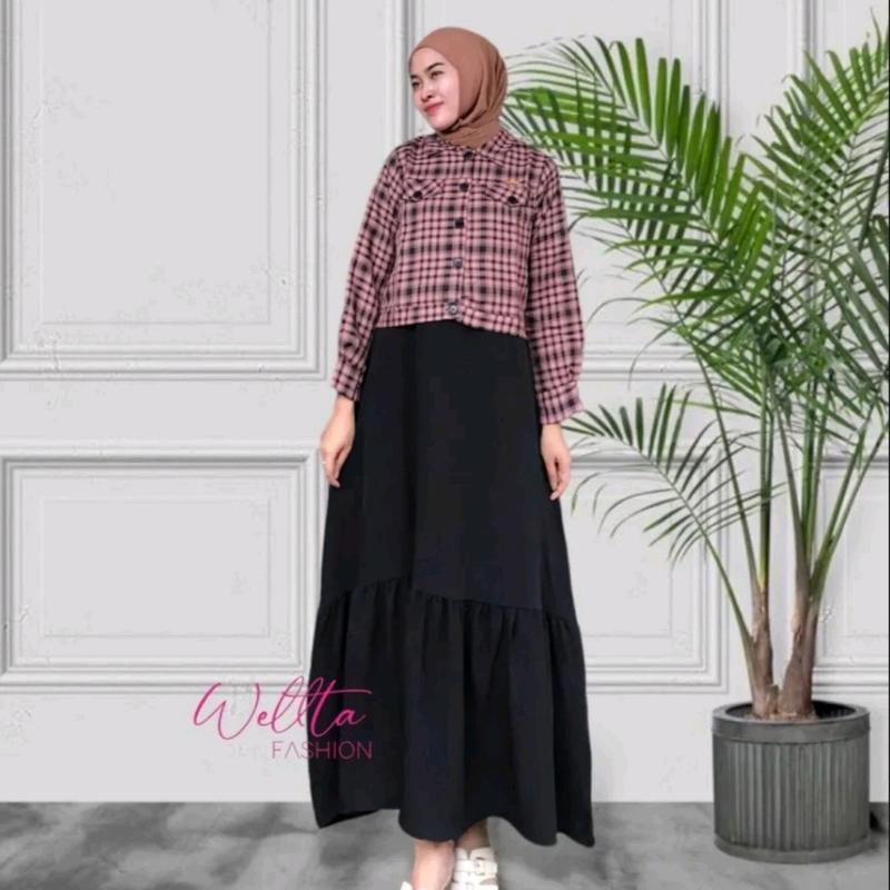 outer wanita kekinian / outfit wanita / outer untuk kondangan Dress Formal Muslim 8