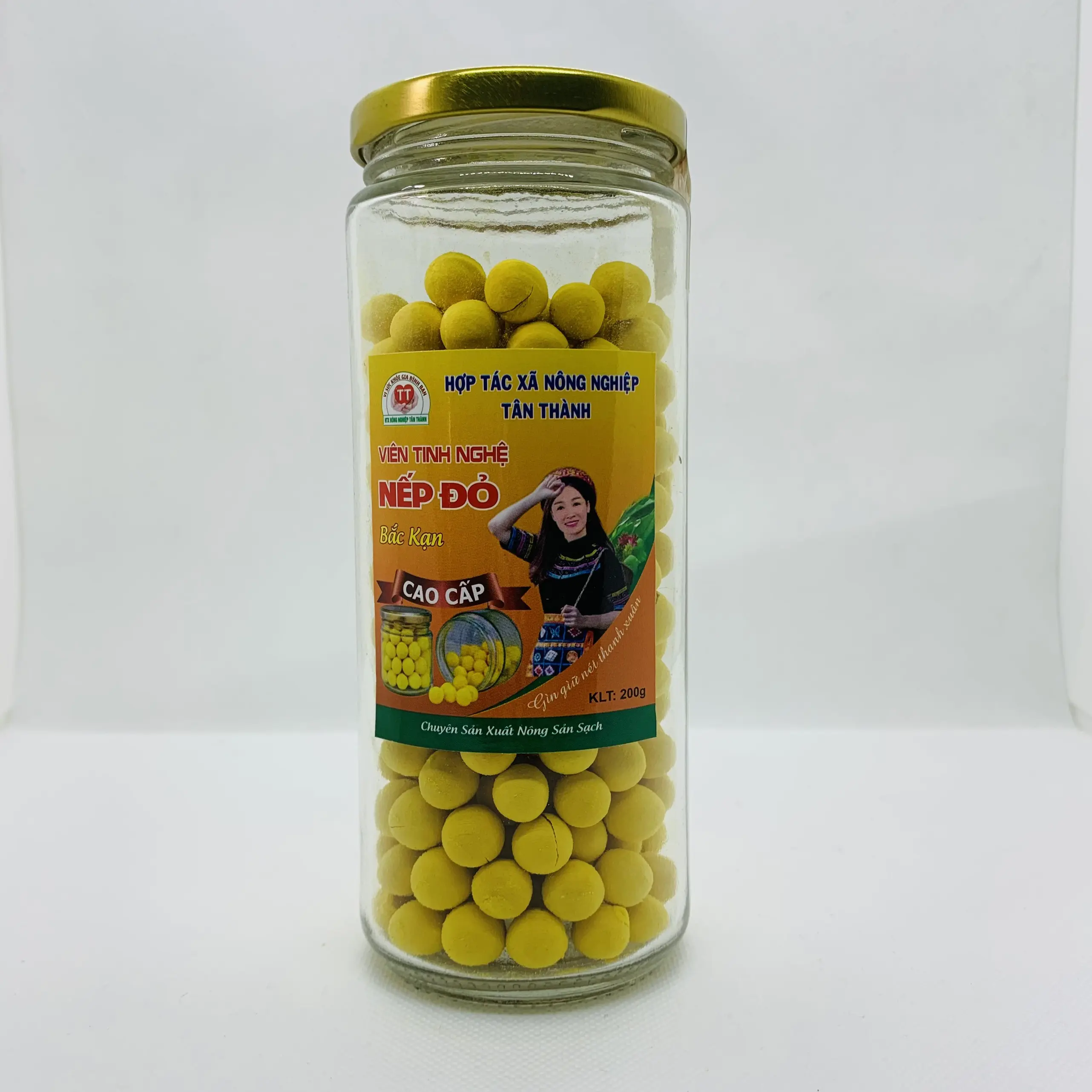 [Hữu Cơ] Viên tinh nghệ đỏ mật ong curcumin TT Vì sức khỏe gia đình bạn 200gr