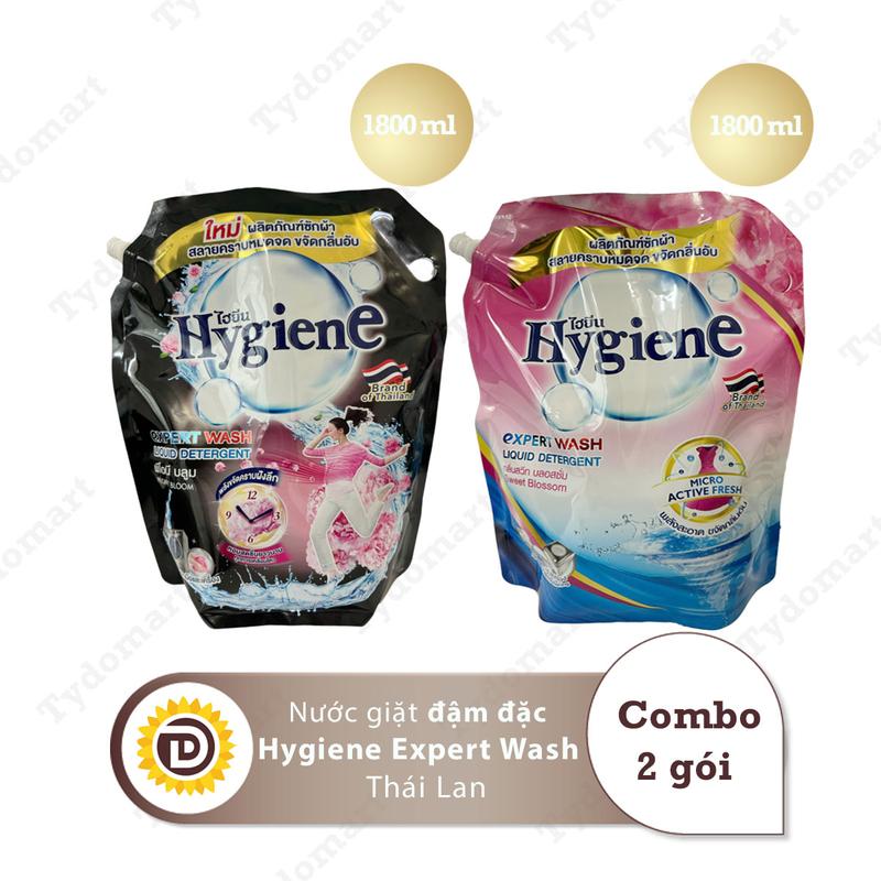 (ComBo 2 Túi) Nước Giặt Hygiene Thái Lan Đậm Đặc 1800ml/Túi Làm Sạch