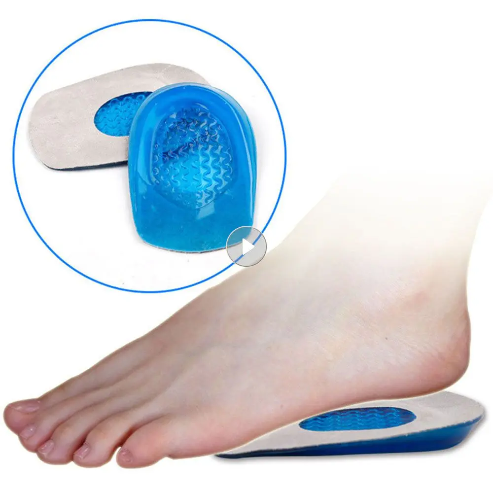 Silicone Gel Orthopedic Insoles Back Pad Heel Cup For Calcaneal Pain Health Feet Care Support Footwear Shoes