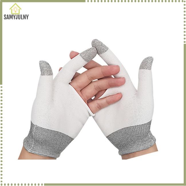 SAM - Găng Tay Chơi Game 2 Ngón, Thoáng Khí, Chống Mồ Hôi, Tương Thích Pubg, Ăn Gà, Màn Hình Cảm Ứng, Đầu Ngón Tay, 1 Đôi 1