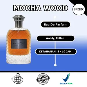 Parfum Fragrance World Mocha Wood for Unisex EDP 100 ml Woody Uniseks Perfume Wangi