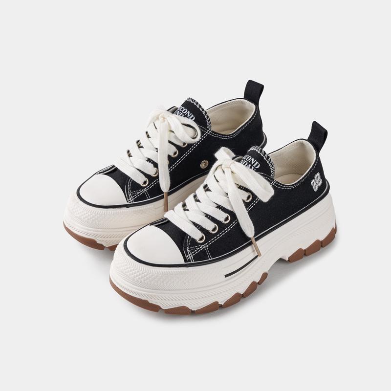 Giày Thể Thao Sneaker Unisex Nam Nữ Second Sunday Chunky Low Đế Tăng Chiều Cao 4cm SK02
