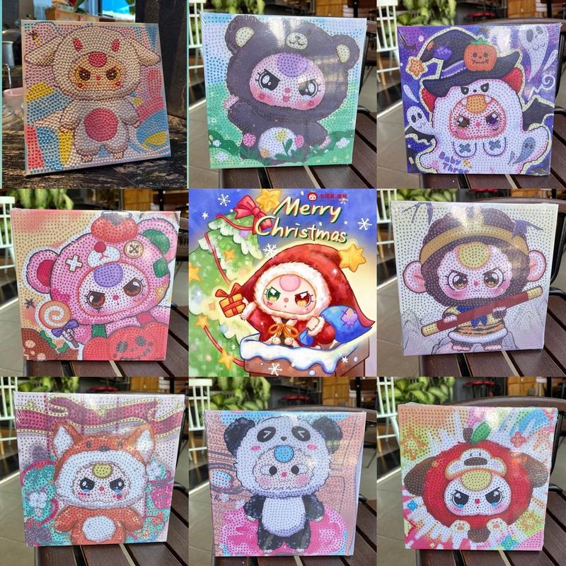 Baby Three - Tranh Đính Đá, Bộ sưu tập tranh đính đá hình Baby Three, Capybara đáng yêu, siêu cute + Sẵn hàng số lượng lớn Thêu Chữ Diy tranh dinh tranh  tô màu tranh  tô bình yên tranh thêu hạt cườm Handmade