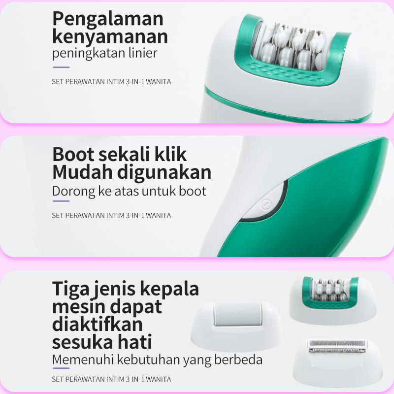 Product Introduction of COD SHINON Epilator Rambut Wanita Lady Shaver Epilator alat cukur bulu sensitif wanita lady  shaver Ketiak Wajah Perontok 16