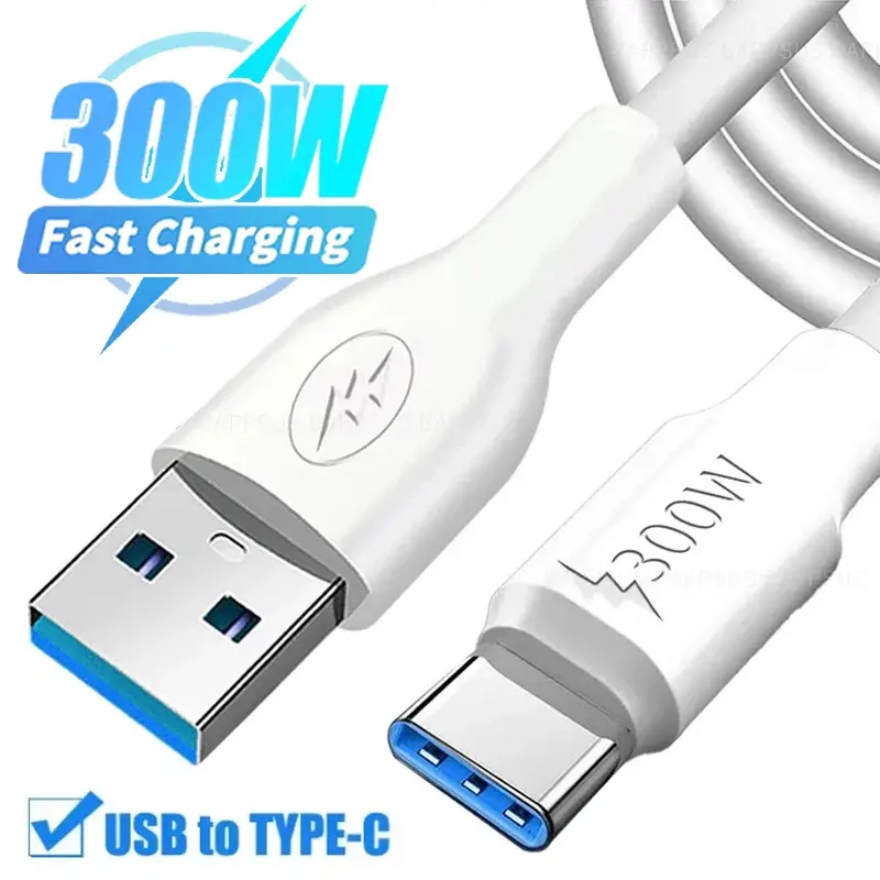 300W Super Fast Charging USB Type C Data Cable USB To Type C Data Line Super Fast Charger for Android Huawei Xiaomi Samsung OPPO