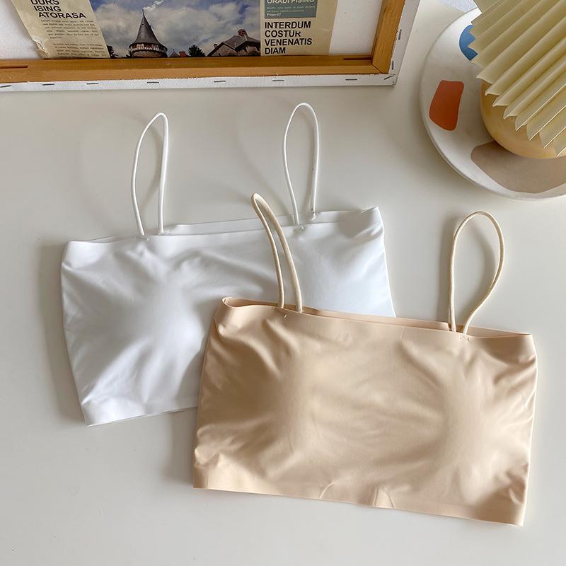Set 3 Áo Bra 2 Dây Đúc Su Mềm Mại Co Giãn Đa Chiều - Top Bra 2 Dây Sợi Bún Sẵn Mút Ngực KING SHOP B8881 Women 7
