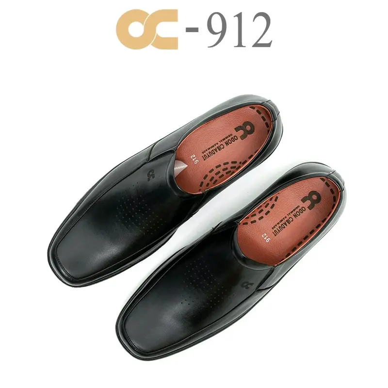 SEPATU SLIP ON PRIA BAHAN KULIT ASLI PANTOFEL FORMAL OC 912 ORIGINAL ODON CIBADUYUT BRAND LOKAL INDONESIA SATU KASUAL KERJA DINAS KANTORAN KULIAH NONGKRONG SANTAI ELFAWWAZ LEATHER SHOES 6