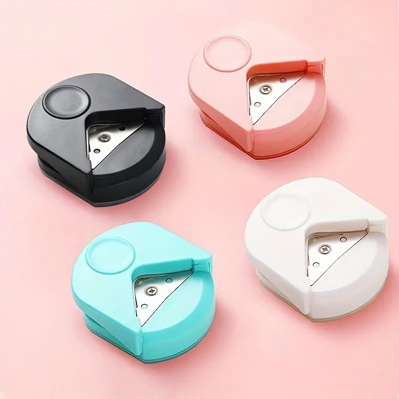 1/2pcs R4 Card Rounded  Corner Rounder Paper Portable Hole Trimmer Angle Border Punch Photo Scrapbook Office DIY Craft HandTool
