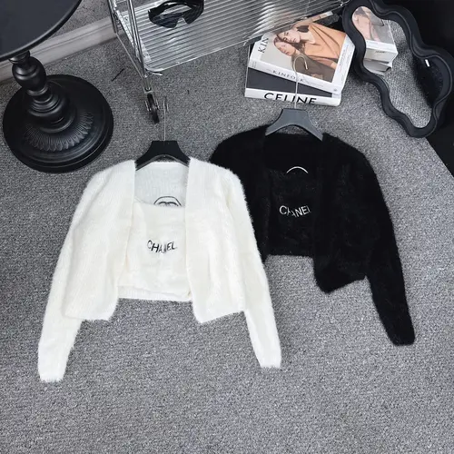 set len lông thêu x hot hit - áo choàng len và áo 2s bên trong (MS03#)