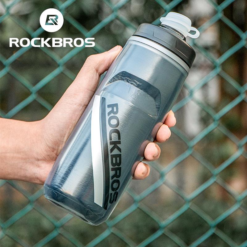 Chai ROCKBROS, 620ml, Cách Nhiệt, Thích Hợp Cho Các Môn Thể Thao Ngoài Trời, Chạy Xe Đạp, Đi Xe Đạp, Cắm Trại, Đi Bộ Đường Dài, Được Làm Bằng Chất Liệu PP5 Nam Sport