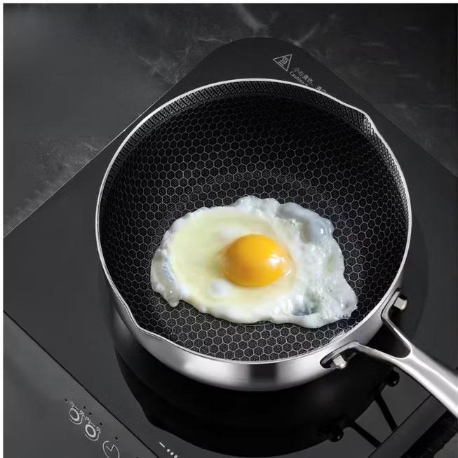 Product Introduction of ￼Chảo sâu lòng đáy tổ ong chống dính xước cao cấp, chảo size 18cm siêu tiện dụng 13