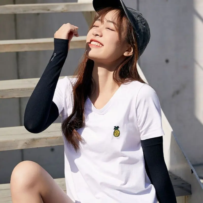 Găng tay chống nắng hạn chế tia UV xỏ ngón mềm mại thoáng mát, Bao tay đi đường chống bụi co dãn tối đa LoveTop P020 Chống Trơn Chống Trơn Trượt 5