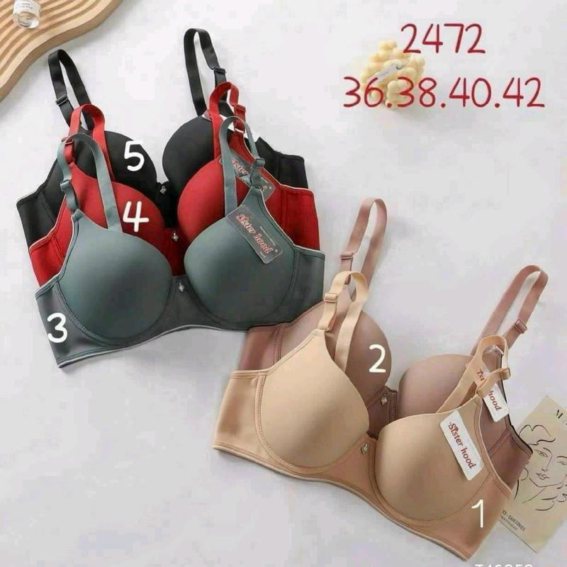  Áo lót su Thái bigsize đệm mỏng mát có gọng nâng v1 che khuyết điểm M2472 Top Đen Nữ 