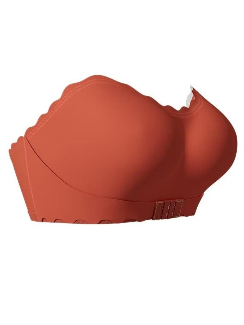 Product Introduction of Women's Solid Wireless Push Up Strapless  Bra, Soft Comfortable Breathable Backless Bra, Women's Lingerie for All Seasons 6