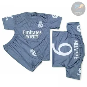 Set Jersey Bola Anak Real Madrid Kaos Sepak Bola Madrid Untuk Usia 6 Bulan - 15 Tahun