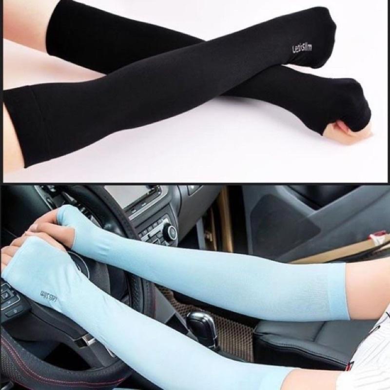 Găng tay chống nắng loại dày dặn chống tia uv. Ống tay thể thao Sport Thun Bao Tay Tập Thể Dục Cotton