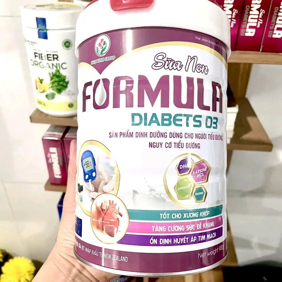 Sữa non FORMULA cho người tiểu đường - Sản phẩm sữa bột chất lượng cao dành riêng cho người tiểu đường, với hàm lượng protein và chất béo thấp