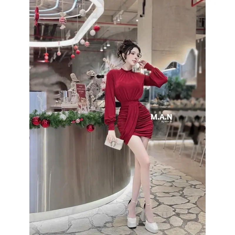 Đầm TK nhúng tay dài(SN173) 5