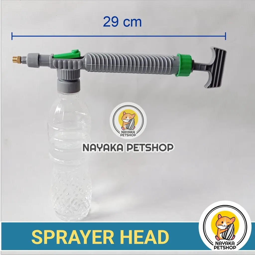 Kandila HSHI Head Sprayer Kepala Semprotan Burung Tanaman Disinfektan Botol Air Hijau