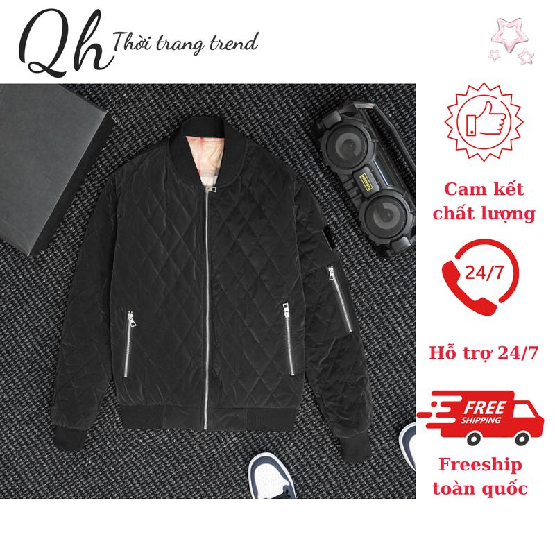 Áo phao nam Bomber Quả Trám lót bông 3 lớt phối kẻ ô dày dặn chắc chắn ấm áp 2024 AP1 - Menswear