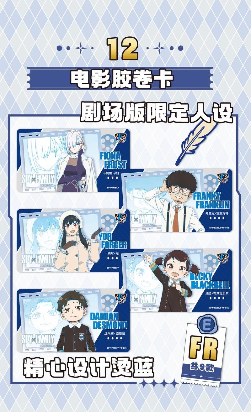 Product Introduction of SPY X FAMILY Anime Cute Cards collection Card 15