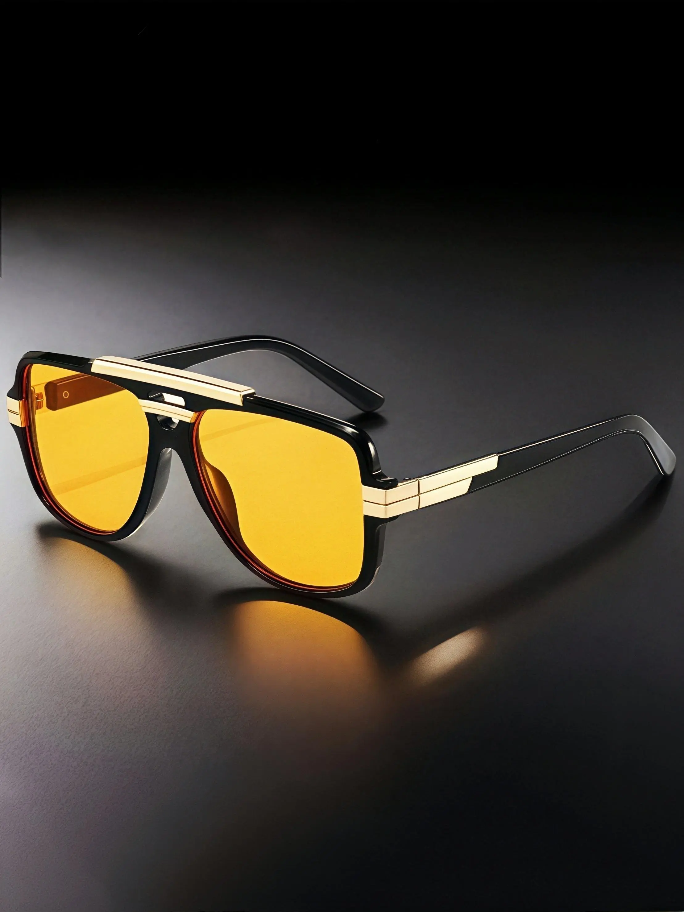 Unisex Fashionable All-match Tinted Lens Top Bar Design Sunglasses, Trendy Casual Sunglasses for Everyday Use, Fashion Accessories for Outdoor Activities