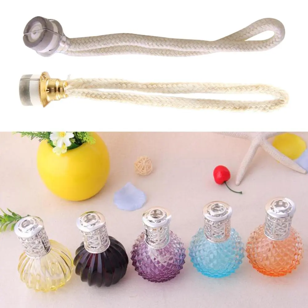 Oil Lamp Wick Replacement,1 Piece Replacement Effusion Lamp Wick for Catalytic Burner Diffuser Aromatherapy Home Fragrance Decoration (Golden, Silver)