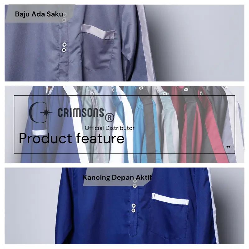 Koko Zaka Lengan Pendek + Pendek Nyaman Katun 3