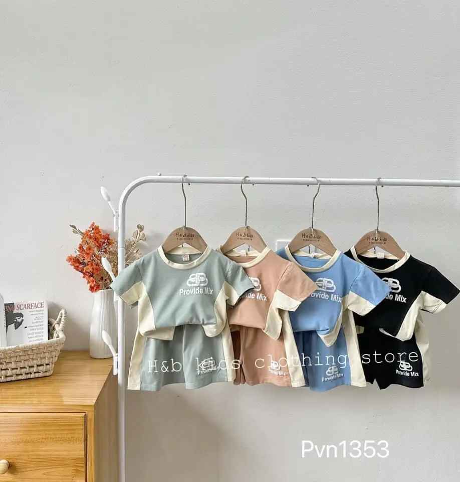 4---> 18kg bộ cộc tay bé trai , sét đồ mùa hè bé trai phong cách hàn quốc