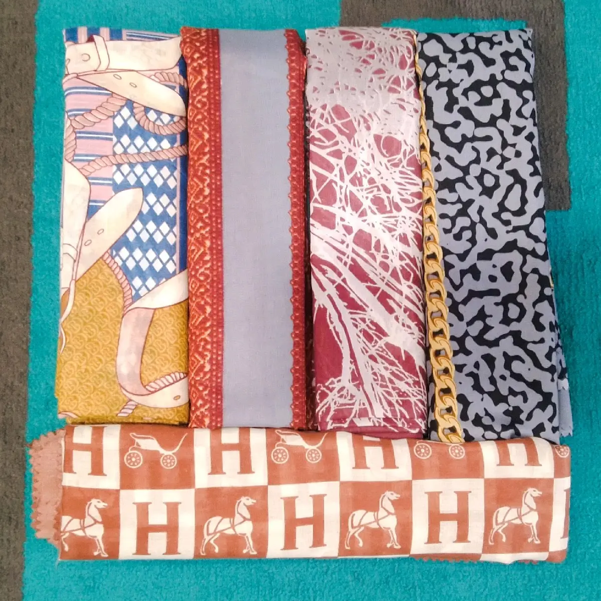 Hijab Segi 4 Motif isi 5 pcs