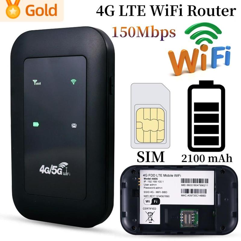 Penghala poket 4G LTE 150Mbps, pengulang WiFi, Penguat isyarat ...
