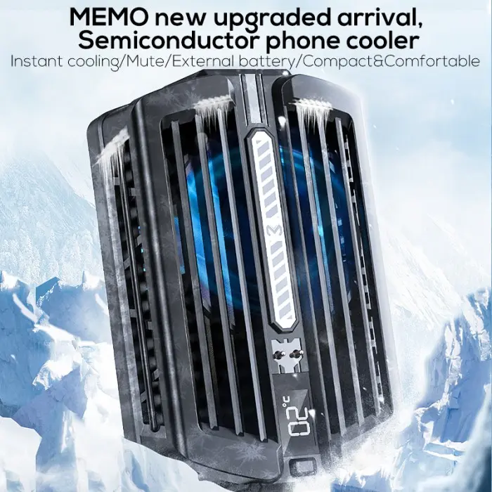 MEMO DL10 RGB Phone Fun Cooler Phone Mobile Cooler with Battery 2k mAH - DL10 1