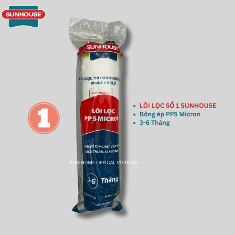 Lõi lọc số 1 Sunhouse SHRLL1 PP 5 Micron Dành Cho Máy Lọc Nước RO Karofi Kangaroo ...