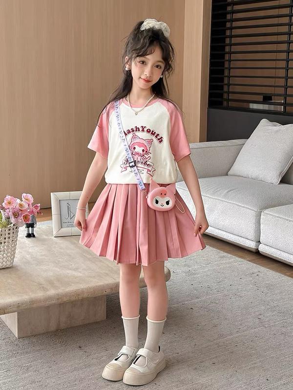 Set bộ chân váy cho bé gái đủ size từ 10 đến 48kg, chất vải cotton mềm mịn( ko có lót quần và ko kèm túi đeo)
