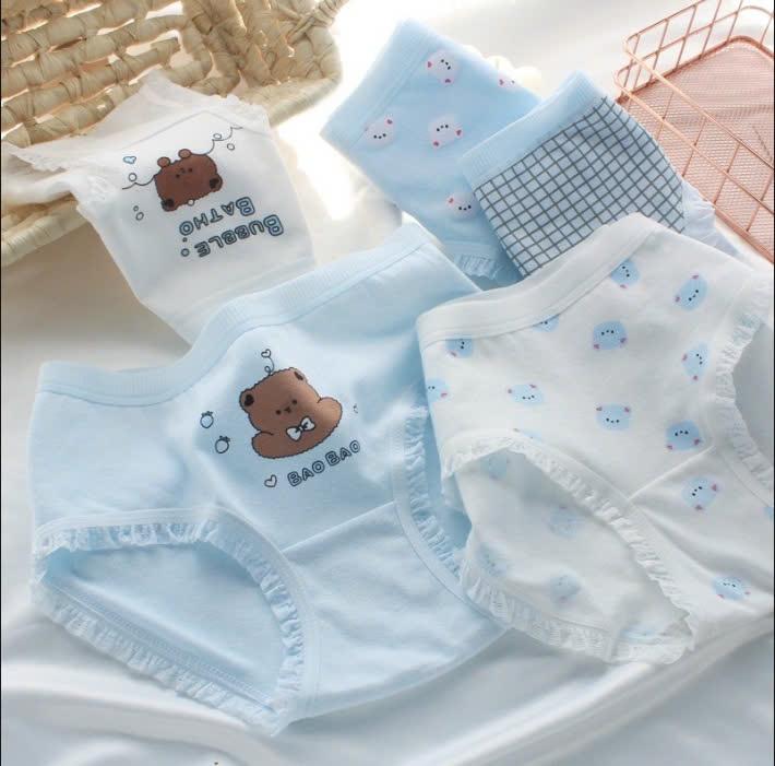 Combo 10 (or 5 ) quần lót nữ cute họa tiết gấu hoặc thỏ CS18 chất cotton mềm mại thoáng mát, thấm hút mồ hôi 30-55kg quần lót nữ sinh, tuổi teen, học sinh, sinh viên ... Voi Women