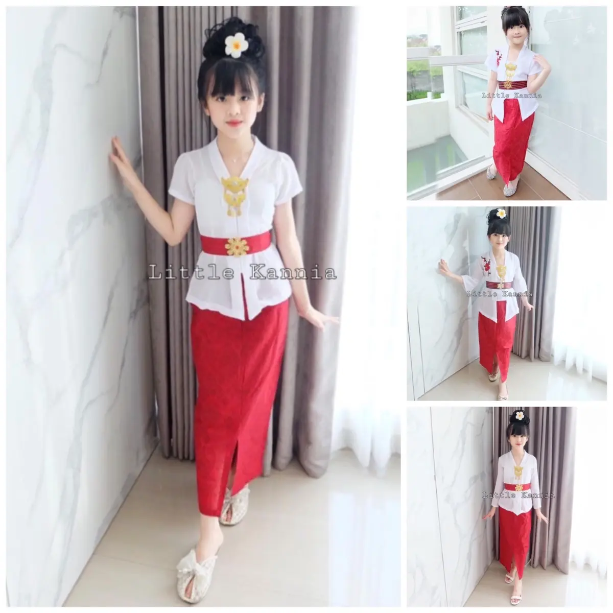 SET KEBAYA ANAK KARTINI SPECIAL MERAH PUTIH KS003