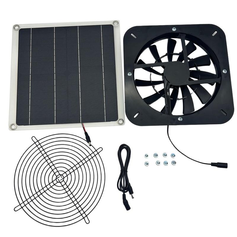 15W 18V Solar Panel Ventilation Fan Low Noise Solar Ventilating Exhaust Fan 3