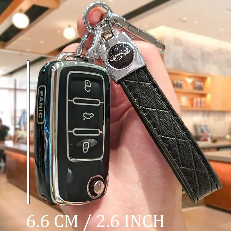 Car Key Case, Car Key Protector, Smart Remote Key Protector, Key Fob Protective Cover, Car Accessories for Volkswagen Spring Lavida Golf 1