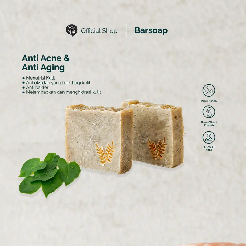 BioTalk Sabun Natural Herbal | Binahong | Kulit Berminyak | 120 gram 1