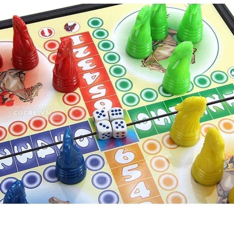 Bộ cờ đua ngựa, cờ cá ngựa 30cm x 30cm