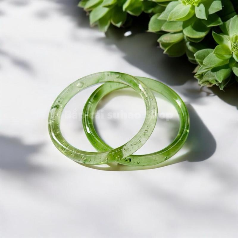 Product Introduction of [ Hàng mới về ] Vòng tay nữ trong suốt , vòng đá nhiều màu xinh xắn ( Tặng kèm hộp ) 12