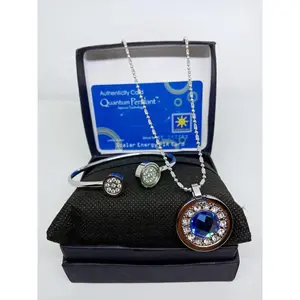 [TERLARIS]1SET KALUNG KESEHATAN QUANTUM Bio Energy - Gelang + Kalung+ Box + Sertifikat Card Original - COD