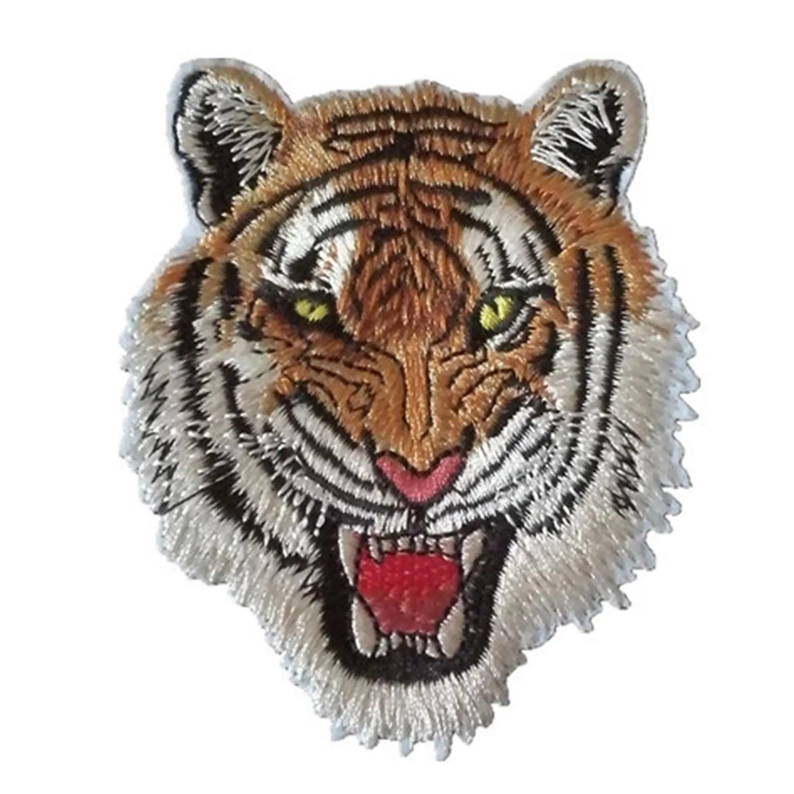 Embroidered Patches Sew On Applique Roaring Tiger Iron On Patch for Clothes Jeans Hats Clothing Repair DIY Accessories