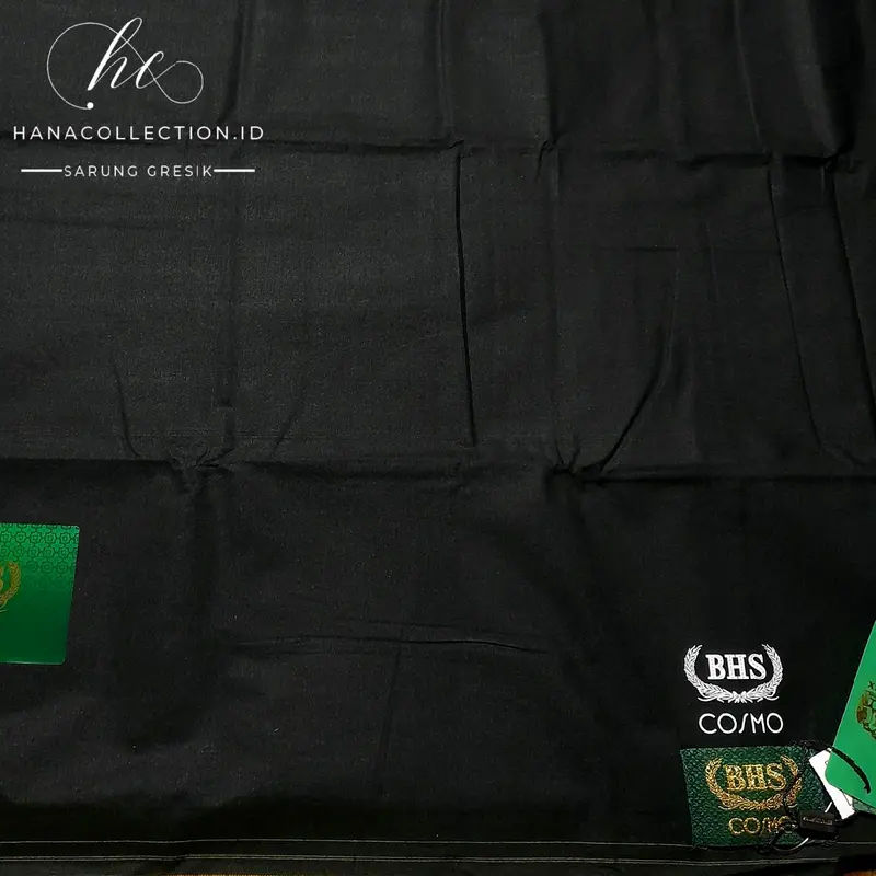 SARUNG BHS COSMO GOLD K26 CHP PPH HITAM POLOS 2