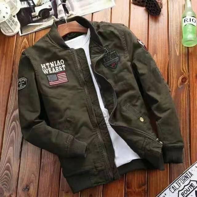 COD Men's fashion cargo jackets bomber jacket/ air force zipper ...