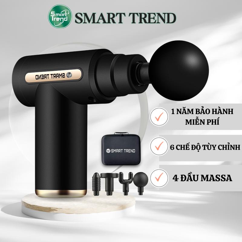 Máy massage cầm tay mini 4 đầu 6 chế độ massage cổ vai gáy giảm đau nhức cao cấp Smart Trend