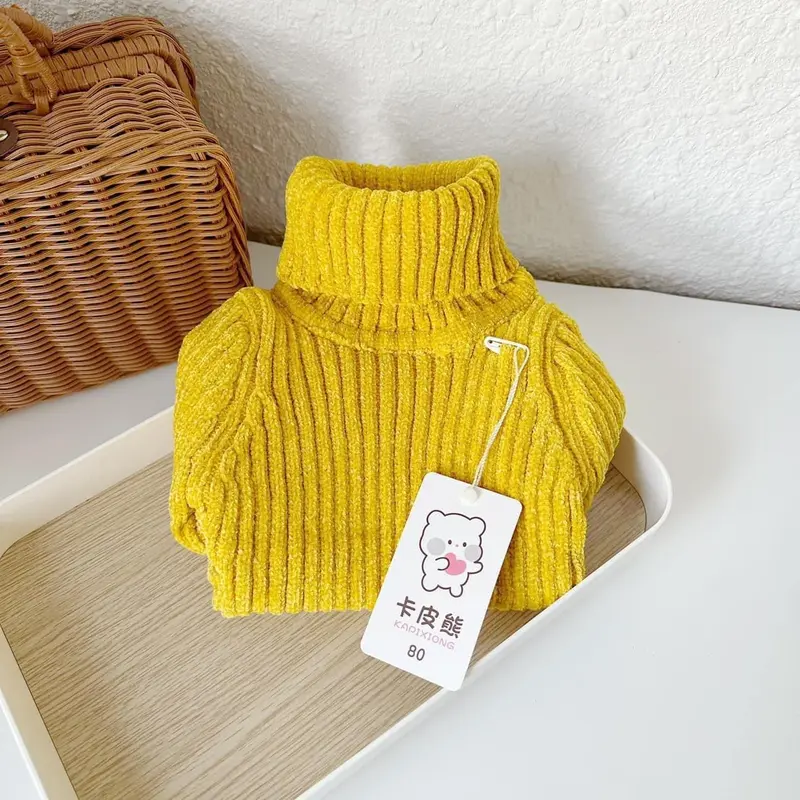 Áo Len Cao Cổ Tuyết Nhung cho bé Bé 8-18kg - Chất Lượng Cao Cấp 1