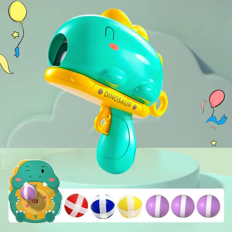 Mainan Bola Lengket Dinosaurus Bola Lunak Aman Bola Merekat Papan Target Mainan Dalam Ruangan Toys COD